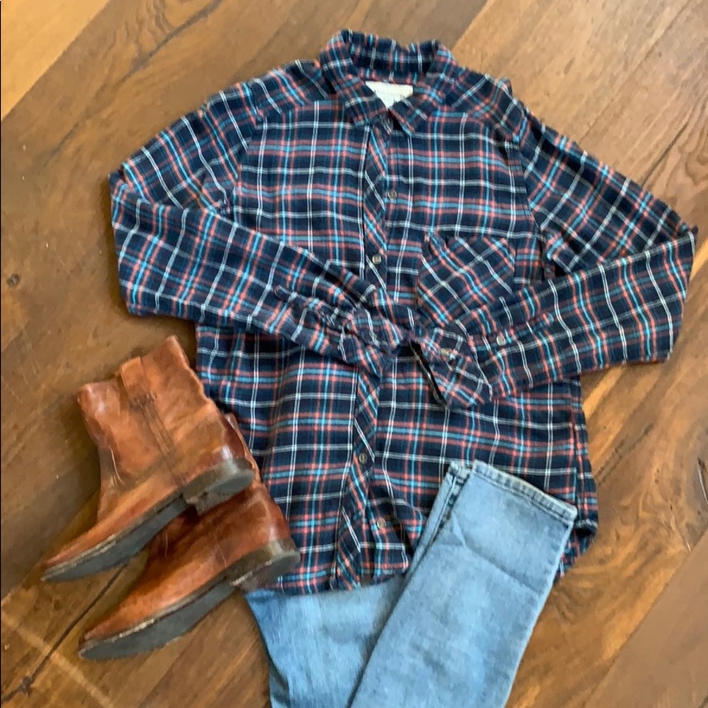 Abercrombie Flannel Top M